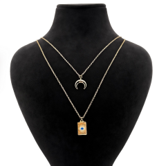 Gold - 2li Hilal Ay Kolye