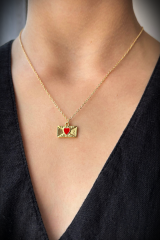 Gold - Kalpli Zarf Kolye