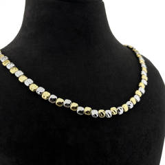 Gold - Çakıl Taş Desenli Bohem Kolye