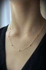 Gold - Top Zincir Kolye