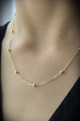 Gold - Top Zincir Kolye