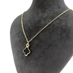 Minimal Siyah Cleff  Yonca Kolye