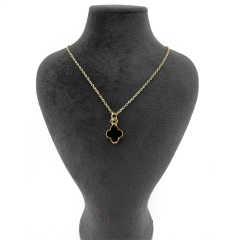 Minimal Siyah Cleff  Yonca Kolye