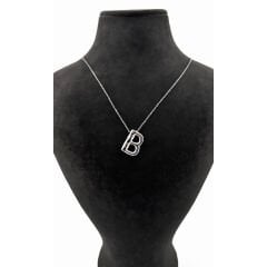 Gümüş Renk Balon B Harf Kolye