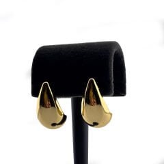 Gold-Orta Boy Damla Küpe