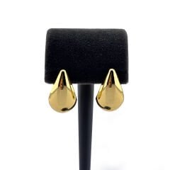 Gold-Orta Boy Damla Küpe