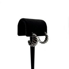 Gümüş-Salyangoz Halka Küpe