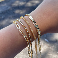 Gold-4 lü Zincir Set Bileklik