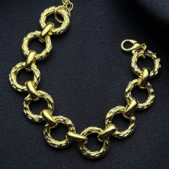 Gold-Çizgili Halka Bileklik