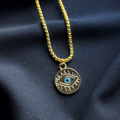 Gold-Örme Zincir Göz Kolye