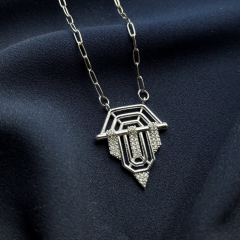 Gümüş-Serenay Leyla Kolyesi