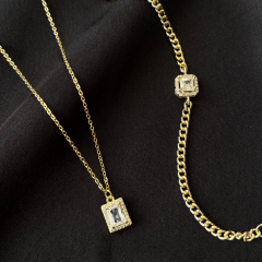 Gold-Baget Takı Seti Kolye Bileklik