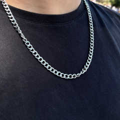 Gümüş-Erkek Arpa Zincir Kolye