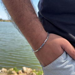 Gümüş-Erkek Kral Bileklik