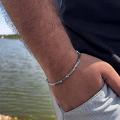 Gümüş-Erkek Kral Bileklik