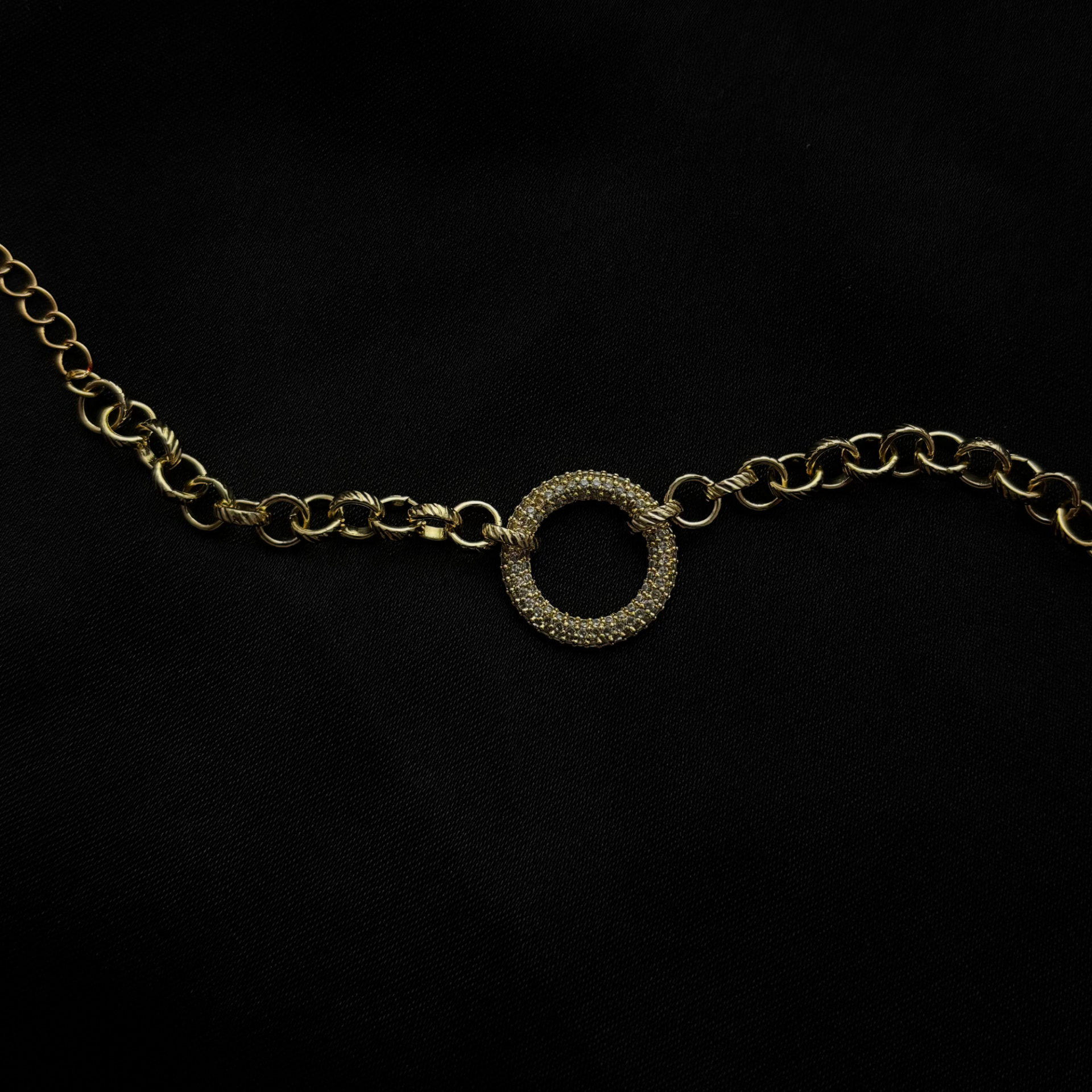 Gold-Halka Zincir Bileklik