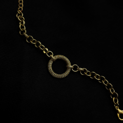 Gold-Halka Zincir Bileklik
