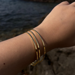 Gold - Çelik 3'lü Ajda Bilezik