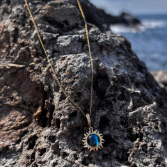 Gold - Güneş Desenli Kolye