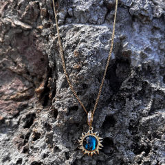 Gold - Güneş Desenli Kolye