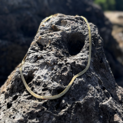 Gold - İtalyan Zincir Balık Sırtı Kolye