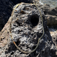 Gold - İtalyan Zincir Balık Sırtı Kolye