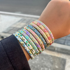 Mineli (Taş Desenli Motifli) Çelik Bileklik