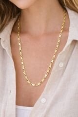 Xuping 14K Altın Kaplama Yaldızlı Kolye 60cm