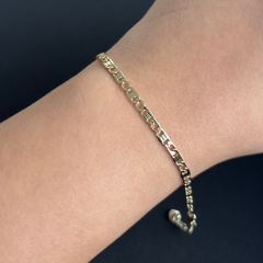 Xuping 14K Altın Kaplama Kadın Çelik Bileklik