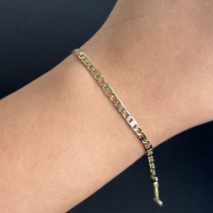 Xuping 14K Altın Kaplama Kadın Çelik Bileklik